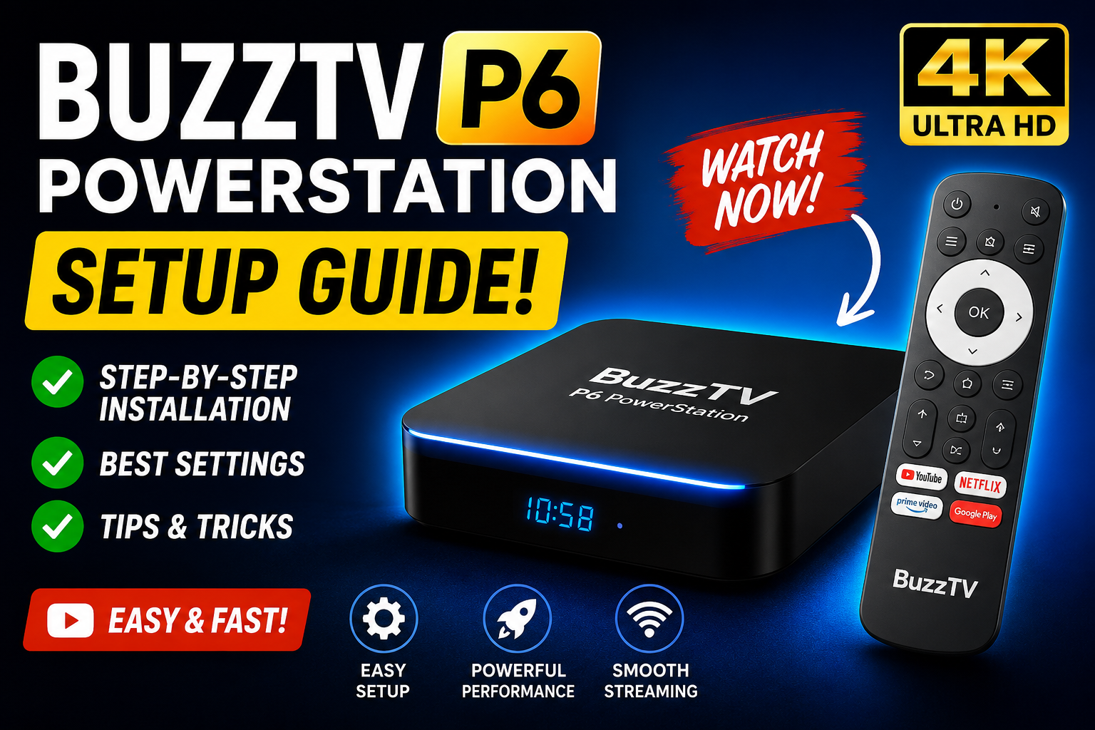 BuzzTV P6 PowerStation — Anleitung und Überblick