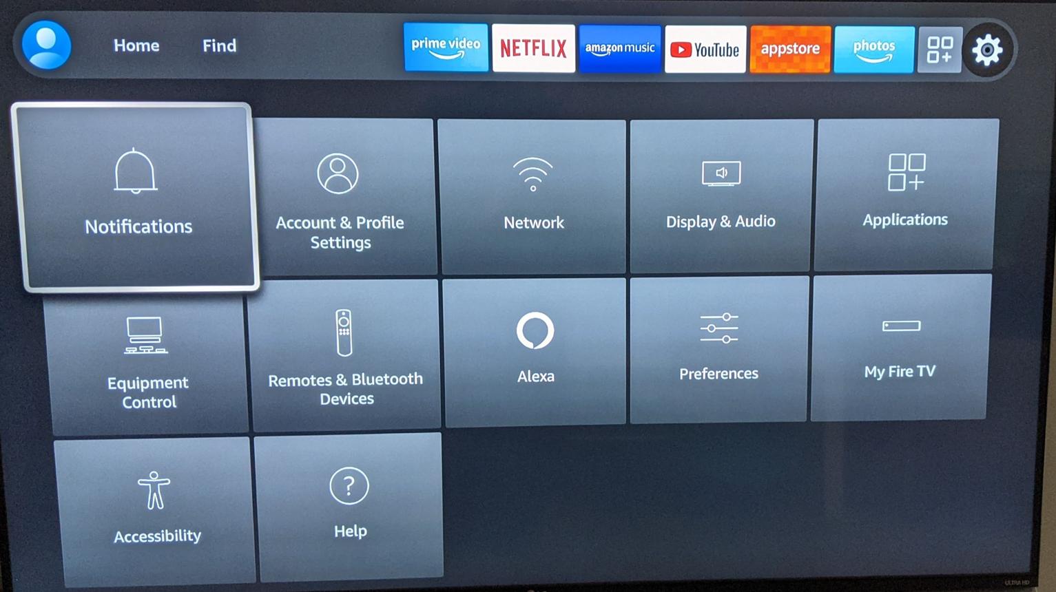 Select My Fire TV